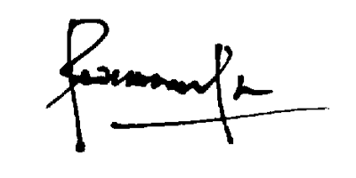 N Vasantha Kumar Signature